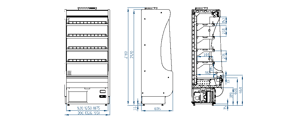 Refrigerated multideck Mirano
